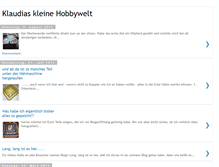 Tablet Screenshot of klaudiaskleinehobbywelt.blogspot.com