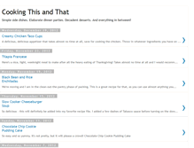 Tablet Screenshot of cookingthisandthat.blogspot.com