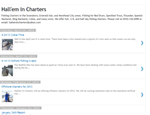 Tablet Screenshot of halleminfishingreports.blogspot.com