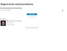 Tablet Screenshot of degeneracionespinocerebelosa.blogspot.com