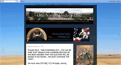 Desktop Screenshot of onenationunderfraud.blogspot.com