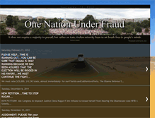 Tablet Screenshot of onenationunderfraud.blogspot.com