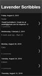 Mobile Screenshot of lavenderscribbles.blogspot.com