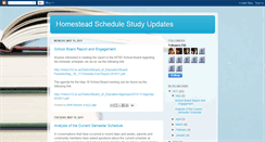 Desktop Screenshot of homesteadschedulestudy.blogspot.com