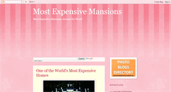 Desktop Screenshot of mostexpensivemansionsandstates.blogspot.com