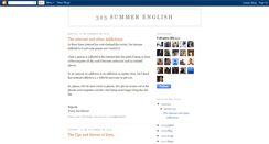 Desktop Screenshot of 323summerenglish.blogspot.com