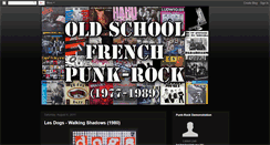 Desktop Screenshot of oldschoolfrenchpunkrock.blogspot.com