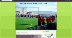 Desktop Screenshot of escolafutbolbeniganim.blogspot.com