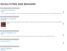 Tablet Screenshot of escolafutbolbeniganim.blogspot.com