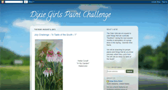 Desktop Screenshot of dixiegirlspaintchallenge.blogspot.com