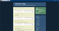 Desktop Screenshot of mikeymikez1.blogspot.com