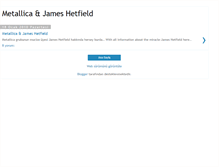 Tablet Screenshot of metallica-james-hetfield.blogspot.com