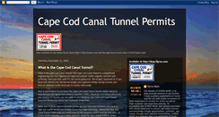 Desktop Screenshot of capecodcanaltunnelpermits.blogspot.com