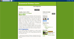 Desktop Screenshot of ecumenicalchristiancentre-iset.blogspot.com