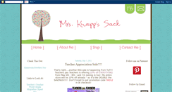 Desktop Screenshot of mrsknappsack.blogspot.com