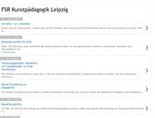Tablet Screenshot of fsr-kunstpaedagogik-leipzig.blogspot.com