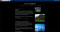 Desktop Screenshot of faithseekers.blogspot.com