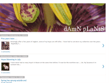 Tablet Screenshot of damnplants.blogspot.com