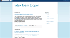 Desktop Screenshot of latexfoamtopper.blogspot.com
