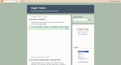 Desktop Screenshot of graph-theory.blogspot.com