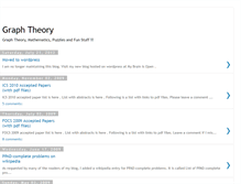 Tablet Screenshot of graph-theory.blogspot.com