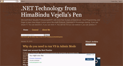 Desktop Screenshot of himabinduvejella.blogspot.com