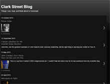 Tablet Screenshot of clarkstreetblog.blogspot.com