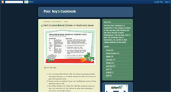Desktop Screenshot of poorboyscookbook.blogspot.com