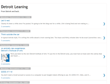 Tablet Screenshot of detroitleaning.blogspot.com