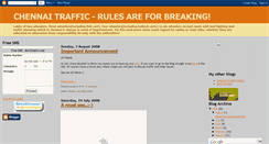 Desktop Screenshot of chennairoadtraffic.blogspot.com