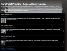 Tablet Screenshot of curatorialwork.blogspot.com