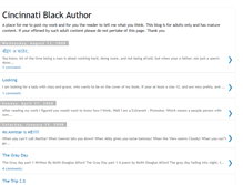 Tablet Screenshot of cincinnatiblackauthor.blogspot.com