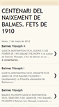 Mobile Screenshot of centenaridelnaixementdebalmes.blogspot.com