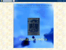 Tablet Screenshot of neva2late4eva.blogspot.com