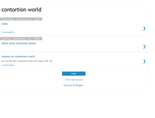 Tablet Screenshot of contortion.blogspot.com