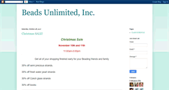 Desktop Screenshot of beadsunlimitedinc.blogspot.com
