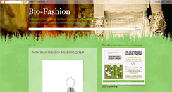 Desktop Screenshot of bio-fashion.blogspot.com