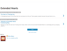 Tablet Screenshot of extendedhearts.blogspot.com