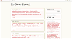 Desktop Screenshot of mynewsrecord.blogspot.com