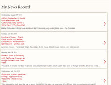Tablet Screenshot of mynewsrecord.blogspot.com