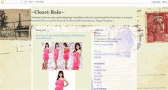 Desktop Screenshot of closet-rain.blogspot.com