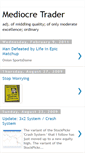 Mobile Screenshot of mediocretrader.blogspot.com