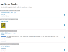 Tablet Screenshot of mediocretrader.blogspot.com