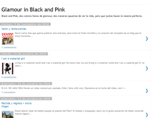 Tablet Screenshot of glamour-in-black-and-pink.blogspot.com
