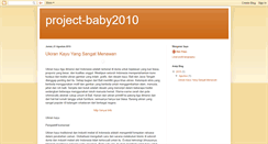 Desktop Screenshot of project-baby2010.blogspot.com