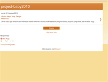 Tablet Screenshot of project-baby2010.blogspot.com