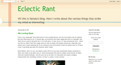 Desktop Screenshot of eclectic-rant.blogspot.com