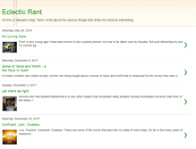 Tablet Screenshot of eclectic-rant.blogspot.com