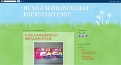 Desktop Screenshot of hennasobrancelhasexpressaofacial.blogspot.com