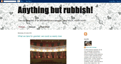 Desktop Screenshot of anythingbutrubbish.blogspot.com